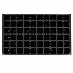 Rectangular <b>Plastic</b> Nursery <b>Tray</b> 60 Square Cavity With Drainage Holes For Seed Propagation Greenhouse Vegetable Growing - Product Image 4
