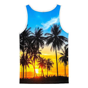 Camiseta sin mangas transpirable de secado rápido para hombre, camiseta informal de punto con estampado de sublimación - Product Image 2