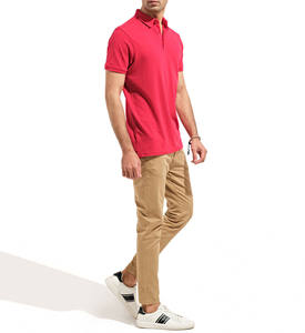 Color personalizado en blanco 100% algodón liso hombres Casual estilo callejero manga corta suéter tejido transpirable algodón Polo camisa - Product Image 5