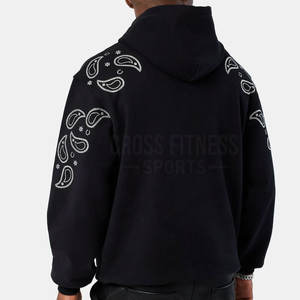 Sudaderas ligeras y transpirables con diamantes de imitación para hombre, diseño personalizado, sudaderas con diamantes de imitación para hombre - Product Image 6