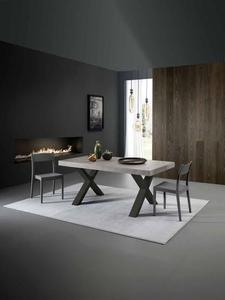 Mesa de Comedor Rectangular Minimalista con Tapa de Vidrio Templado Blanco y Patas de Metal Negro, Diseño Moderno para Uso en Interiores - Product Image 3