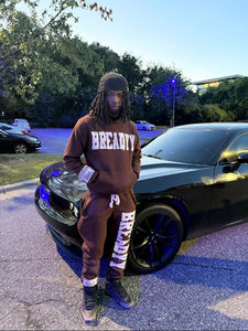 Custom Clothing Streetwear <b>Sweatpants</b> and Hoodies Set <b>Oversized</b> Tracksuits Unisex Men Hoodie Heavyweight <b>Sweatpants</b> Loose Set - Product Image 4
