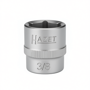 Llave de vaso cuadrada Hazet de 3/8'' y 6 puntas con perfil de tracción y moleteado - Product Image 2