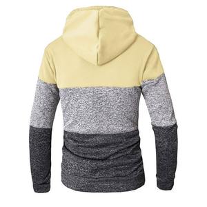 เสื้อสเวตเตอร์มีฮู้ดสำหรับผู้ชายเสื้อมีฮู้ดสีพื้นสำหรับฤดูใบไม้ผลิฤดูใบไม้ร่วง - Product Image 4