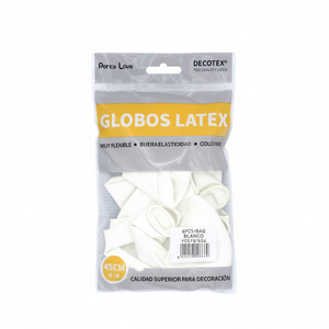 Palloncini in lattice Party Love 45 cm bianchi R18 confezione da 6 pezzi per decorazioni - Product Image 2