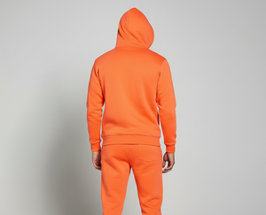 New Fashionable Winter Casual Solid Tracksuit Men's Hooded Fleece Cotton <b>Jogger</b> Set Custom Logo Available Breathable Lightweight - Product Image 4