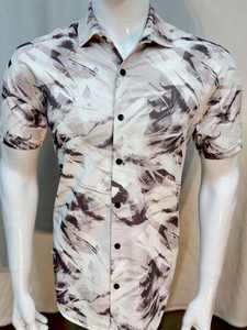 Camisa de Manga Corta Ligera 100% Algodón, Camisa de Verano para Hombre, Estilo Casual Premium, Estampado Floral Vintage, Antiarrugas - Product Image 5