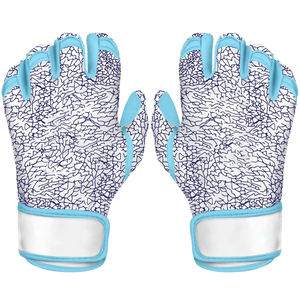 Guantes de bateo de béisbol con puño largo hecho de cuero genuino, guante de murciélago para jóvenes adultos, guante profesional para hombres y mujeres, guante hecho a medida - Product Image 1