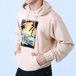 Haute qualité solide couleur personnalisée à manches longues sweats à capuche hommes surdimensionné confortable deux tons marque privée à capuche pour adultes - Product Image 5
