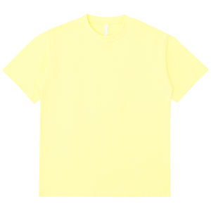 Alta calidad Casual de gran tamaño cuello redondo Streetwear camisetas Drop Shoulder 250GSM 100% algodón Heavyweight Boxy Fit camiseta en blanco - Product Image 4