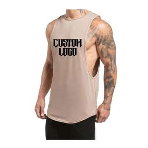 Wholesale Logo Custom Athletic Gym Fitness <b>Workout</b> Training Running T-Shirts Men's Bodybuilding Stringer <b>Tank</b> <b>Top</b> - Product Image 5