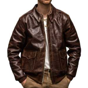 Chaqueta de Cuero Genuino de Oveja y Vaca, Transpirable, Estilo Vintage, para Hombre, Resistente al Viento, Otoño, Sialkot - Product Image 3