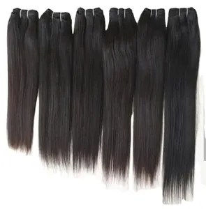 MACHINE WEFTS SILKY STRAIGHT HAIR VIRGIN REMY HAIR WITH CHEAP PRICES
