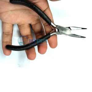 Alicates Profesionales de Acero Inoxidable con Punta Curva para Joyería, Herramientas de Precisión para Doblar Alambre y Abalorios, Directo de Fábrica - Product Image 4