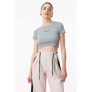 Camiseta Corta Informal Y2K para Mujer, Corte Regular, 100% Algodón, Transpirable, Talla Única - Product Image 2