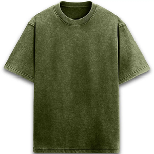 Camiseta Extra Grande de Algodón 100% Pesado, Personalizada con Estampado, Estilo Urbano, Vintage, Lavado Ácido, para Hombre - Product Image 2