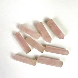 Vente en gros de porte-crayons en pierres précieuses polies faites à la main de qualité supérieure, quartz rose, propriétés métaphysiques, objets de collection d'art, Khambhat - Product Image 4