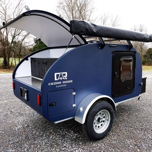 Mini caravane en forme de larme, tout-terrain, pour voyages en camping-car, à utiliser sur camion, en vente - Product Image 2