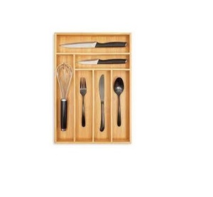 Fork Spoon & Knife Wooden Three-Layer Traditional Cutlery Holder Kitchen Utensils Organizer Dispenser <b>Storage</b> Caddy Best Quality - Product Image 6