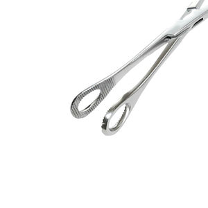 Fórceps de sujeción de esponja profesional Fórceps de esponja de instrumentos veterinarios quirúrgicos dentados rectos de 7 pulgadas - Product Image 4