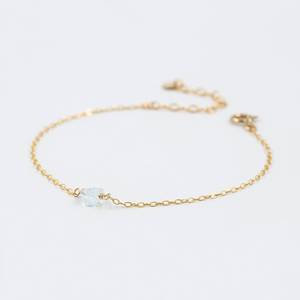 Nouveaux bijoux de mode Bracelet en argent sterling plaqué or aigue-marine pour femmes du fabricant indien Fournisseur en Inde - Product Image 3