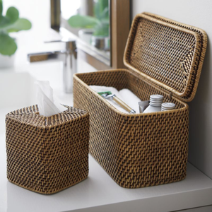 High Quality Rattan <b>Bath</b> Accessories <b>Set</b> Custom Designed for Hotels Villas and Resorts Handmade in Vietnam Wholesale - Product Image 6