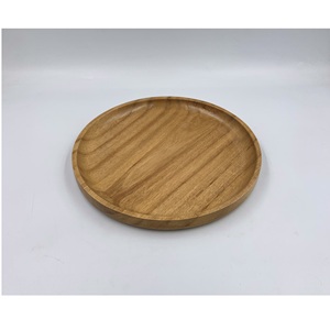 OEM/ODM Comercial de alta calidad D20H2 cm Acacia Bandeja de servicio Ecológico Restaurante Uso Comida Contacto Seguro Huhipro Marca Vietnam - Product Image 5