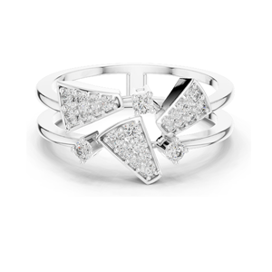 Elegante Anillo de Compromiso con Diamante Cultivado en Laboratorio, 0.28 CT Total, Claridad VVS-VS EF, Oro de 18KT/14KT/10KT y Plata de Ley 925 con Engaste Pavé - Product Image 1