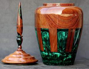 Rosewood Urns <b>for</b> <b>Ashes</b> Adult Male/Female - Real Wood Urns <b>for</b> Human <b>Ashes</b> Adult- Cremation Urns <b>for</b> Adult <b>Ashes</b>, Personalized - Product Image 6