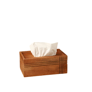 Caja de pañuelos de madera cortada con láser moderna al por mayor dispensador de servilletas con patrón floral tallado decorativo para decoración de mesa de oficina en casa - Product Image 1