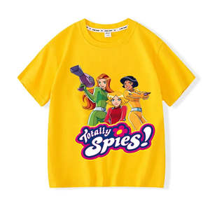 Camiseta Infantil de Totally Spies, Jersey Casual Estampado para Fanáticos de Dibujos Animados - Product Image 1