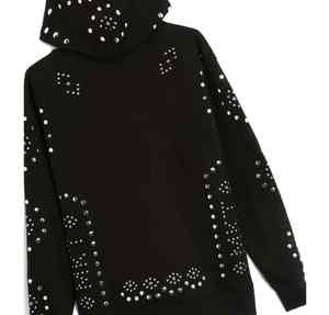 เสื้อฮู้ดสตรีทแวร์คุณภาพสูงแบบใหม่ ประดับคริสตัลทั่วตัว เนื้อผ้าหนา สำหรับผู้ชาย พร้อมซิปและแบบสวมหัวสั่งทำพิเศษ - Product Image 1