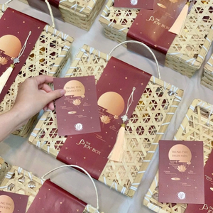 Cestas de almacenamiento de bambú ecológicas con patrón de flores cesta de almacenamiento de frutas con colorido ideal para regalos y uso decorativo - Product Image 6