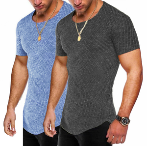 เสื้อยืดแฟชั่นผู้ชาย แขนสั้น คอตั้ง ผ้าเทอร์รี่ ระบายอากาศได้ดี คุณภาพสูง ใส่สบาย เหมาะสำหรับออกกำลังกาย เป็นมิตรกับสิ่งแวดล้อม พิมพ์ลาย รุ่นปี 2026 - Product Image 5