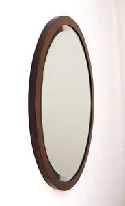 Round wooden <b>mirror</b>, Italy, 1950s. - Product Image 6