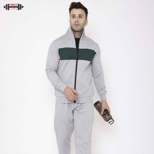Chándal con capucha de color bloqueado cómodo y elegante para hombre, ropa atlética informal de invierno transpirable de lana de algodón 100% - Product Image 3