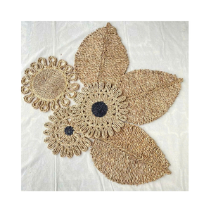 Manteles individuales de algas marinas tejidas redondas naturales al por mayor para comedor rústico y esteras y almohadillas de decoración del hogar - Product Image 3