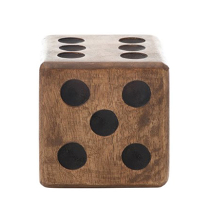 Sculpture moderne d'art contemporain, accent pour la maison, tendance, en bois, forme carrée, couleur marron - Product Image 1