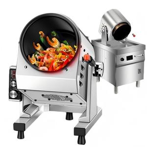 Wok rotatif électrique commercial pour <span class=keywords><strong>cuisine</strong></span>, machine à frire automatique, machine à faire des riz frit, équipement de cuisson - Product Image 2