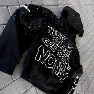 Sudadera con capucha doble personalizada para hombre, estilo urbano, con máscara ninja, de gran tamaño y peso pesado - Product Image 4