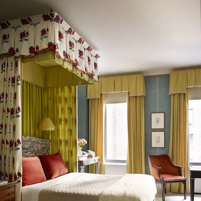 Cortina de lino de estilo japonés moderno Americano en Stock Color sólido liso elegante ligero de lujo tela de lino cortina de dormitorio