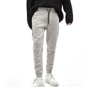 กางเกงลำลองผู้ชายสไตล์สตรีทแฟชั่น กางเกงขายาวผู้ชาย ยืดหยุ่นสูง ทรงเข้ารูป เอวซูเปอร์เฟล็กซ์ ทรงกระบอกเล็ก ขาเรียว สำหรับผู้ชาย รับผลิตแบบ OEM - Product Image 1