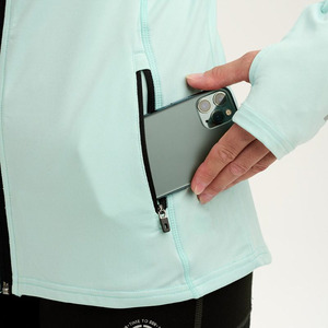 แจ็กเก็ตใส่เล่นโยคะของผู้หญิงเสื้อออกกำลังกายเข้ารูปแบบมีซิปแห้งเร็วน้ำหนักเบาเสื้อกีฬาวิ่ง - Product Image 3