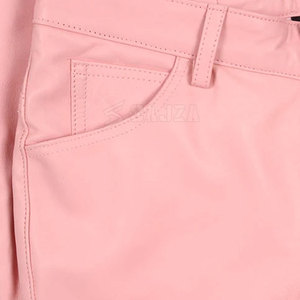 Pantalon en cuir pour hommes de haute qualité Logo personnalisable léger Design taille moyenne Exclusif dernière conception en gros - Product Image 5