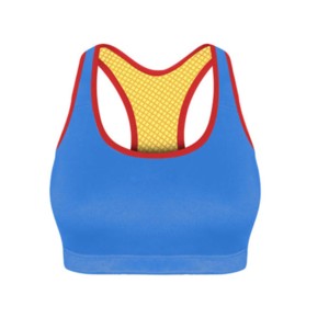 Soutien-gorge de sport pour femmes respirant en coton vêtements d'entraînement avec décoration en dentelle soutien-gorge de sport personnalisé pour les filles - Product Image 5