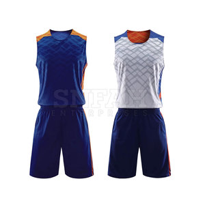 Uniformes de baloncesto unisex para adultos reversibles personalizados, 100% poliéster, diseño transpirable, número personalizado, nombre, logotipo propio impreso - Product Image 1