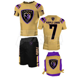 Camisa de compresión resistente para hombres, cintura elástica, venta al por mayor, logotipo personalizado, ropa de práctica de primavera, conjuntos de compresión para hombres - Product Image 4