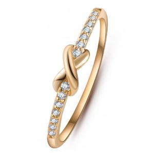 Anillo Minimalista de Oro Sólido de 14k, Fabricación de Joyería Fina, Anillo de Diamantes Naturales Reales, Anillo de Compromiso para Ella a Bajo Precio - Product Image 3