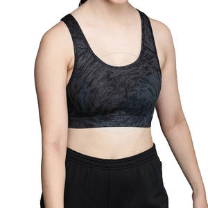 Sujetador Deportivo Premium para Mujer, Spandex/Nailon, Transpirable, Talla Grande, Simple, Alto Soporte, Sin Costuras - Product Image 1