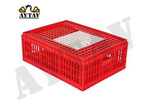 Jaula de Transporte de Pollos con Puerta Superior Lateral para Pollos y Pollitos, Equipo de Manejo de Aves Vivas para Granjas Avícolas, AYTAV - Product Image 2